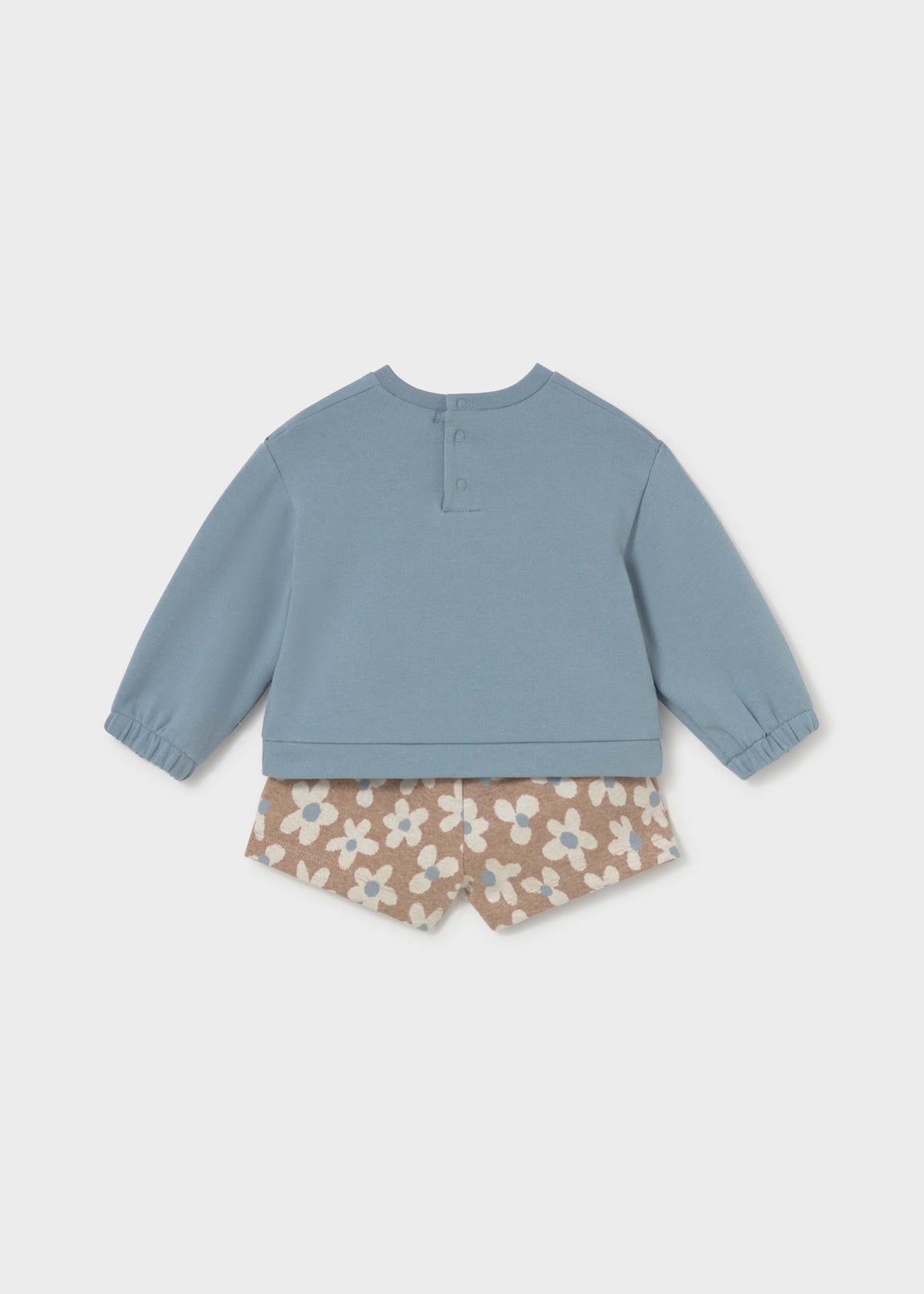 Completo con bermuda fiore bimba - Colibri