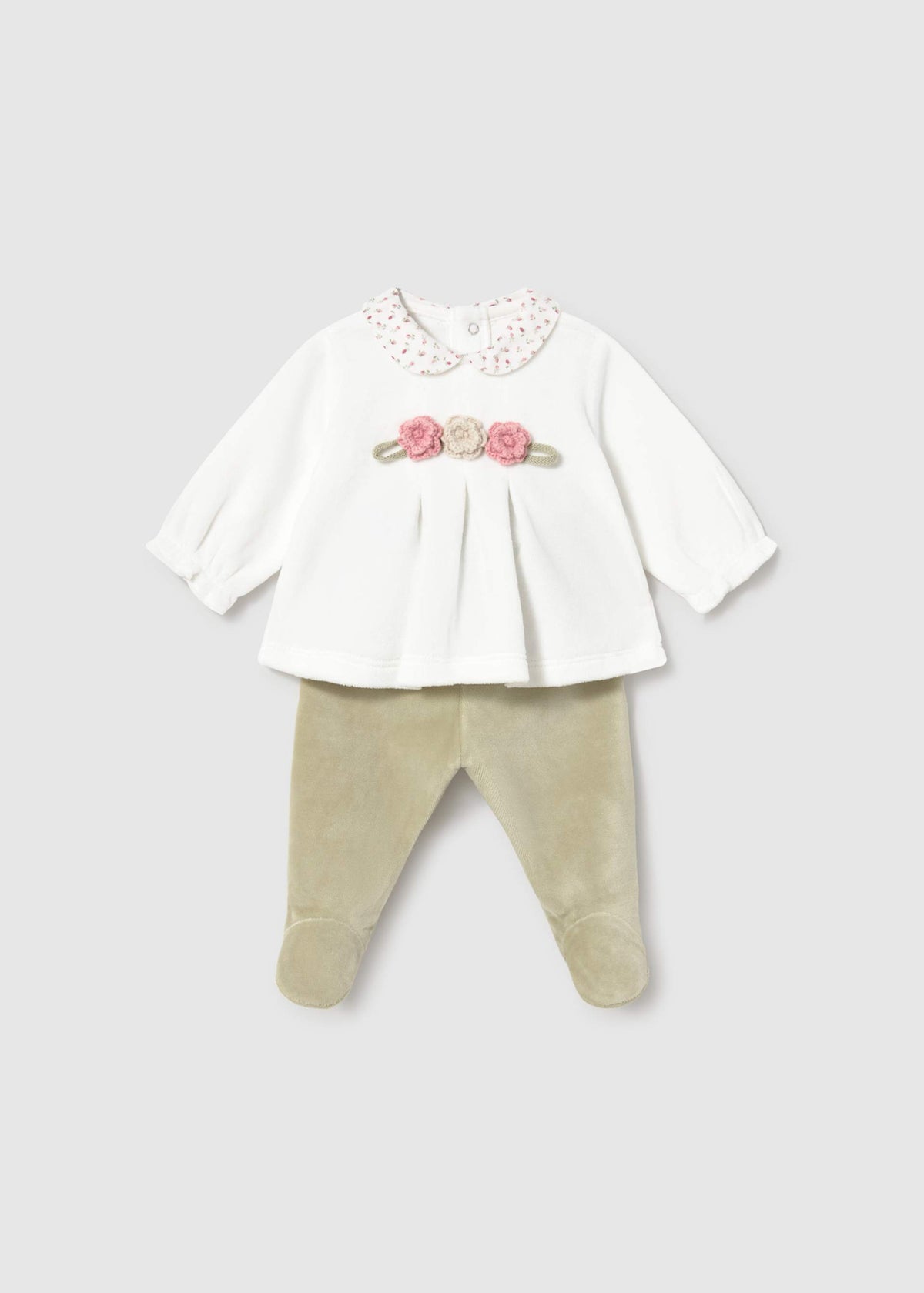 Completo ghettina e camicia neonata - Laurel