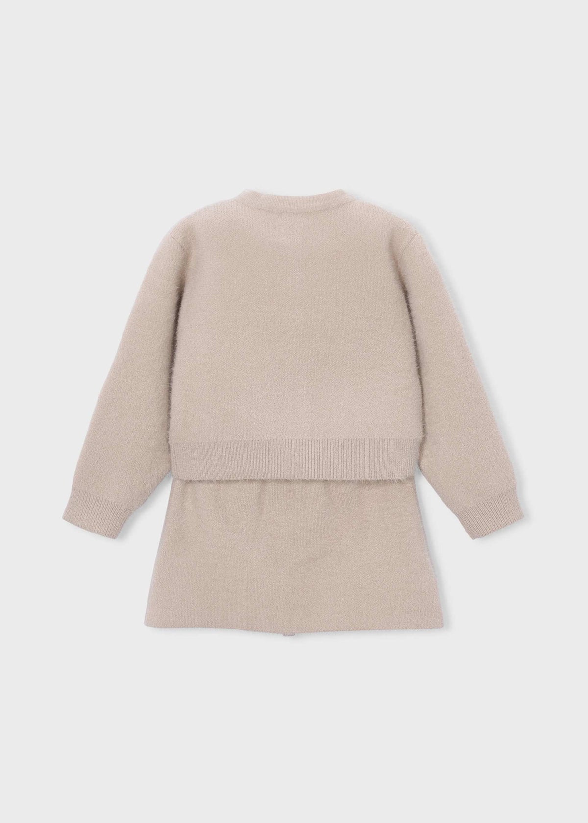 Completo gonna e cardigan in maglia bambina - Semilla
