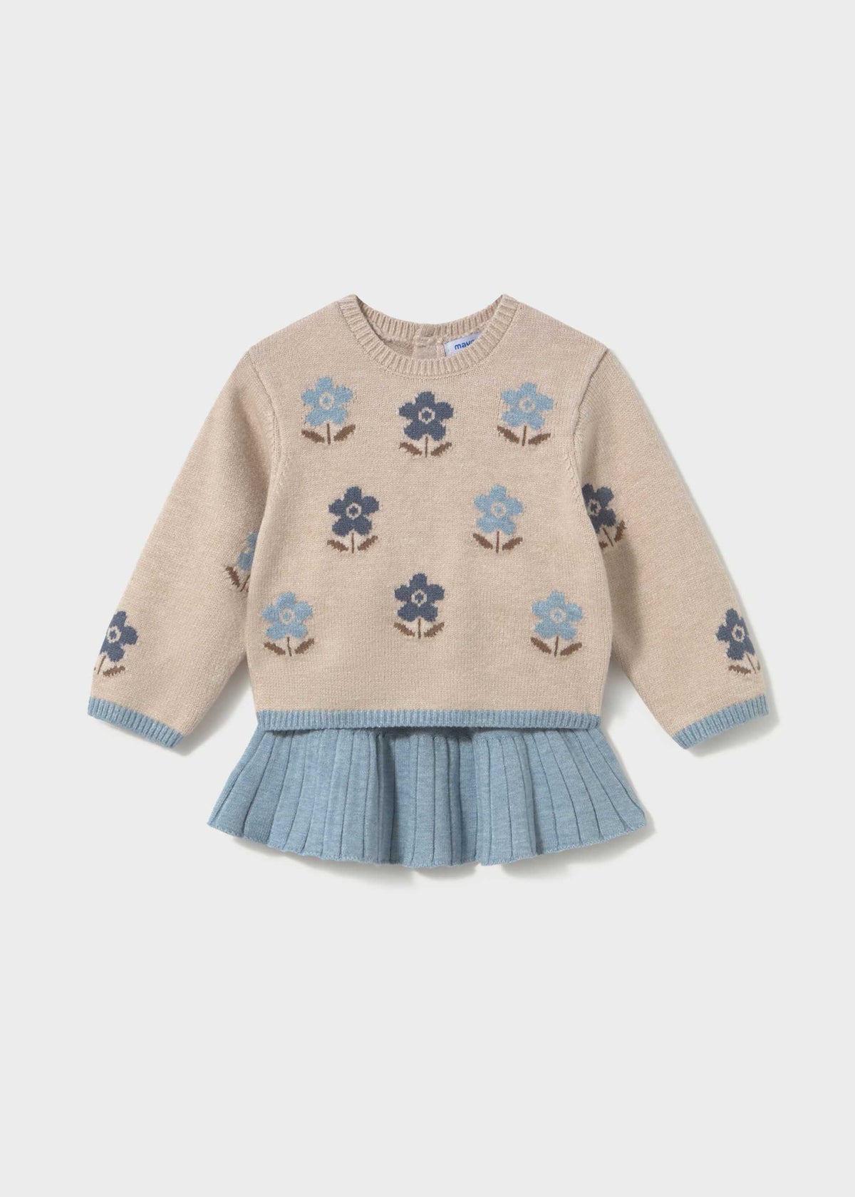 Completo gonna e maglione intarsi neonata - Colibri