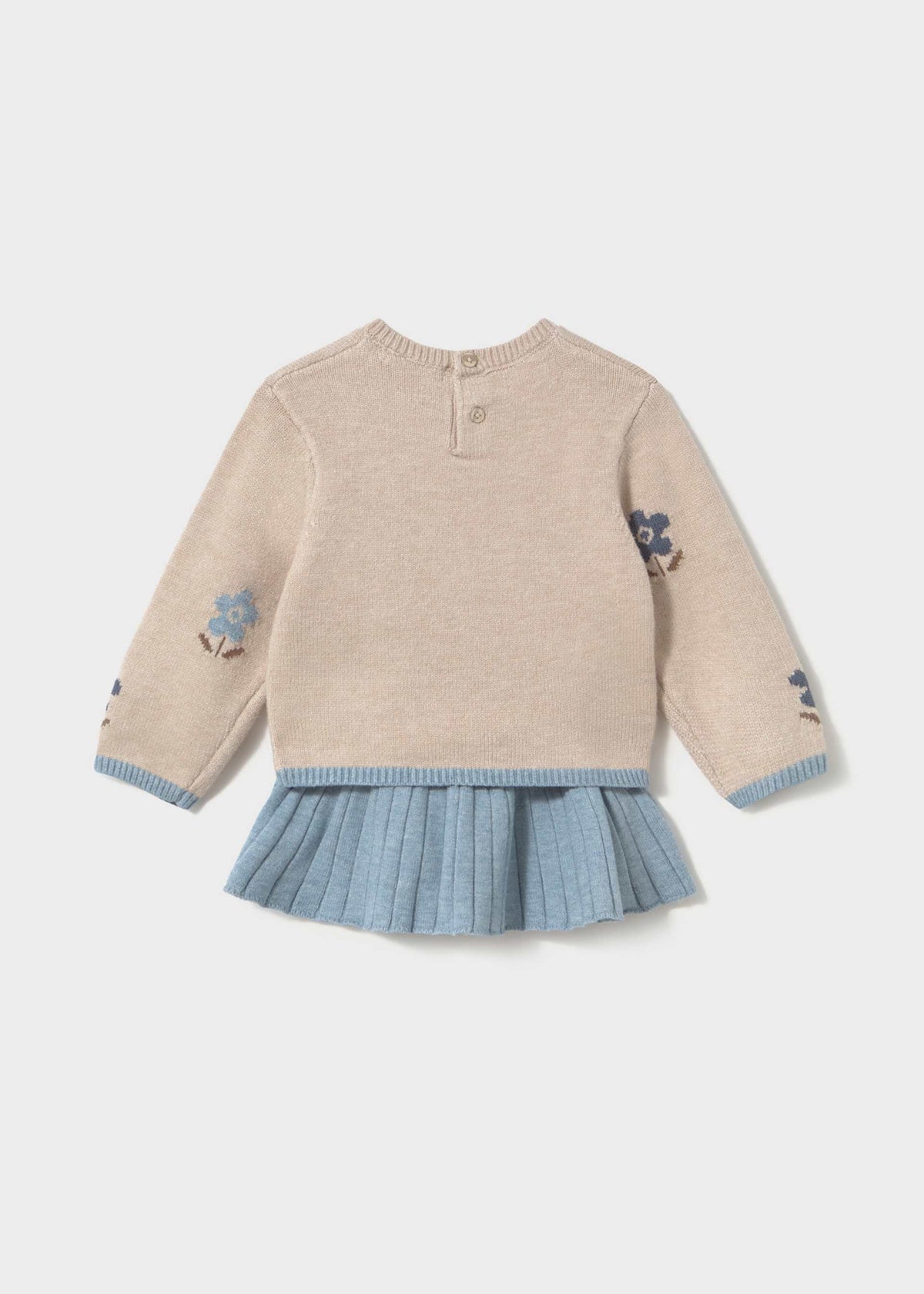Completo gonna e maglione intarsi neonata - Colibri