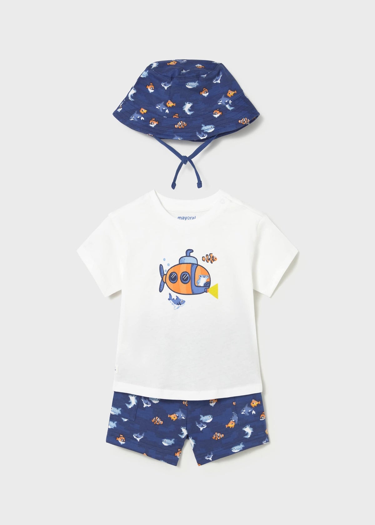 Completo in maglia 3 pezzi con cappello neonato