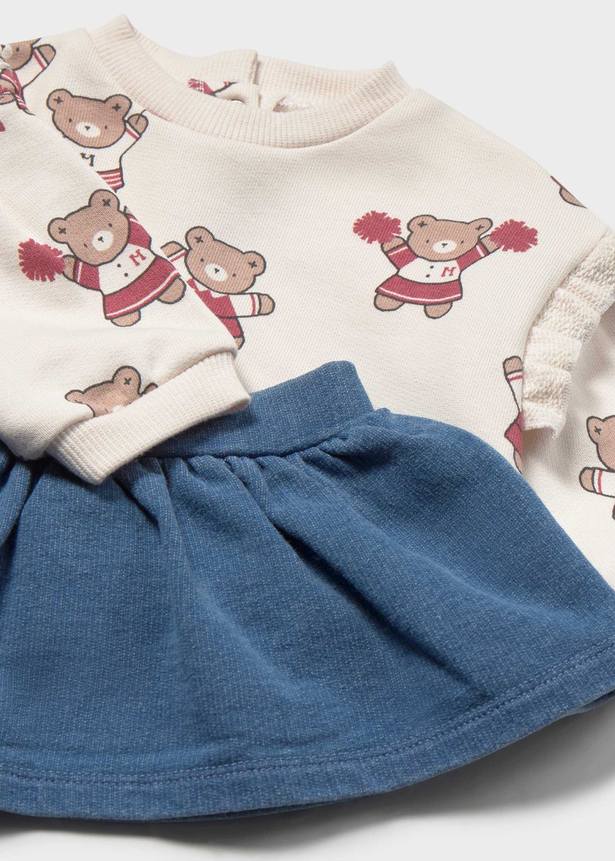 Completo in maglia 4 pezzi neonata - Prugna