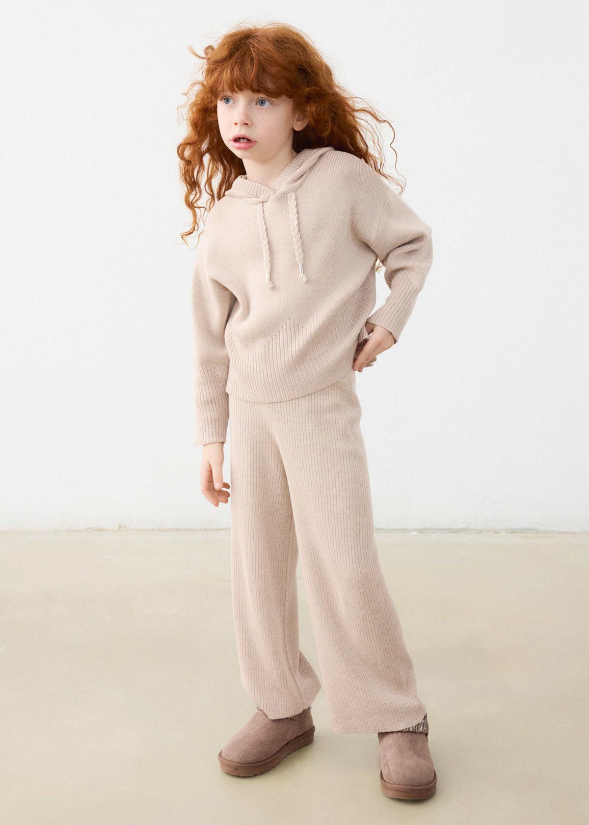 Completo pantalone e felpa con cappuccion bambina - Mezcla