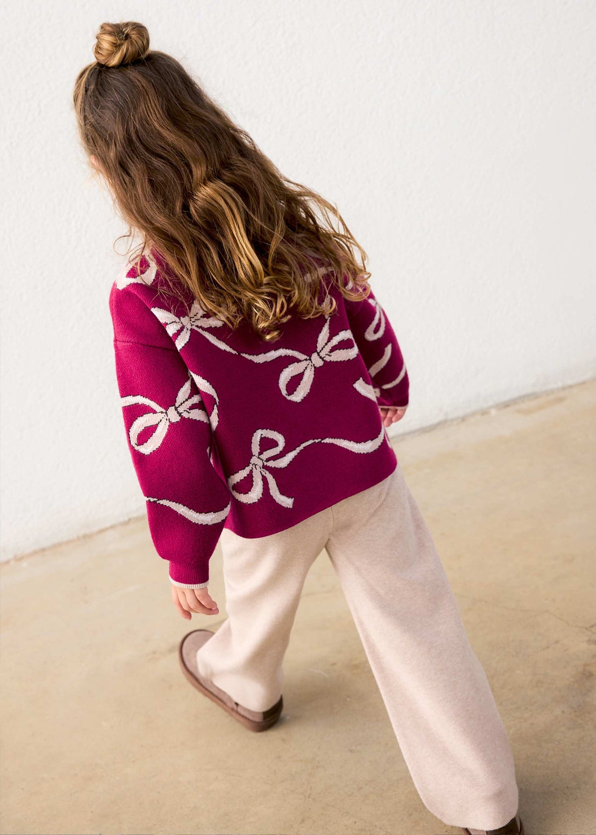 Completo pantalone e maglione bambina - Framboise