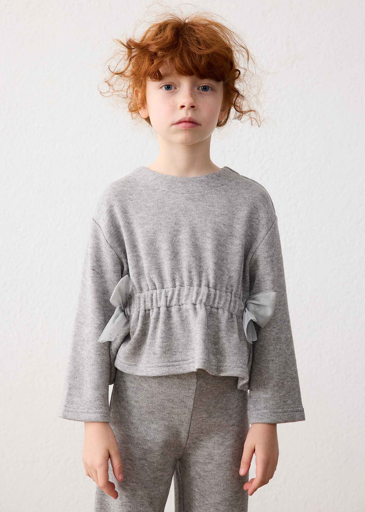 Completo pantalone e maglione fiocchi bambina - Mix