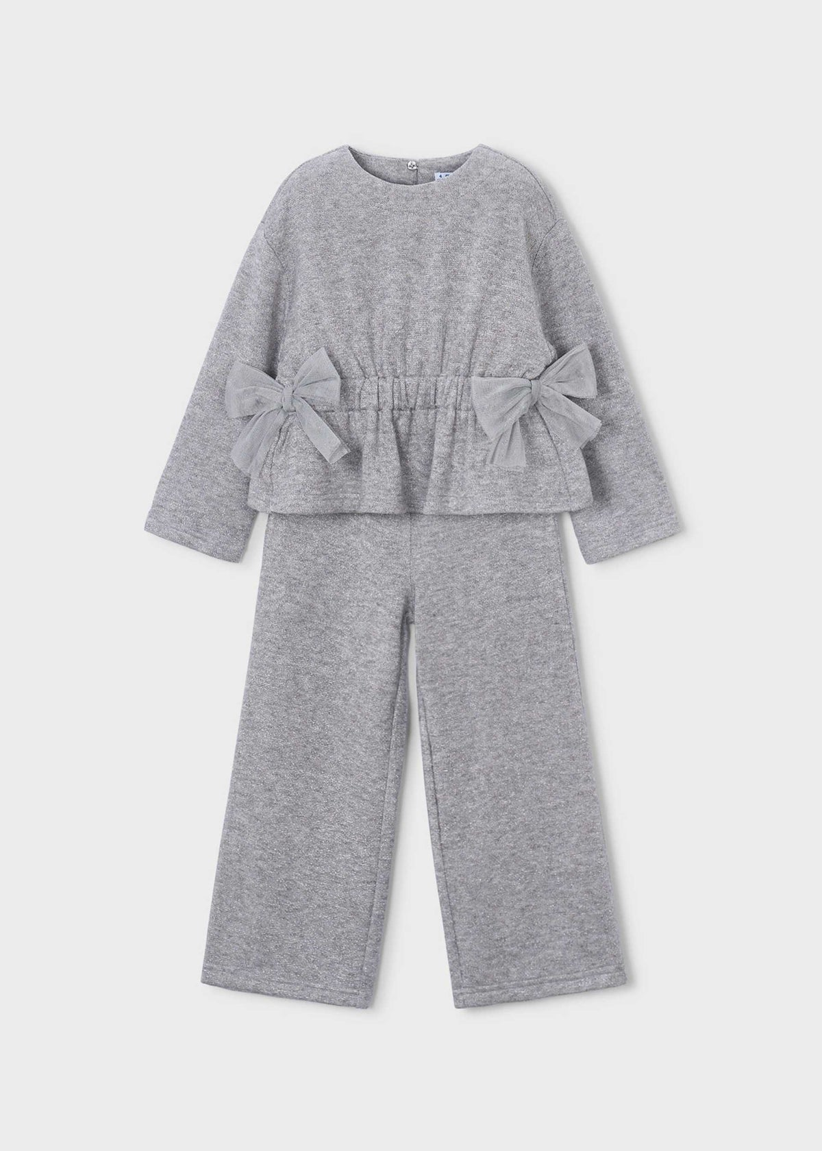Completo pantalone e maglione fiocchi bambina - Mix
