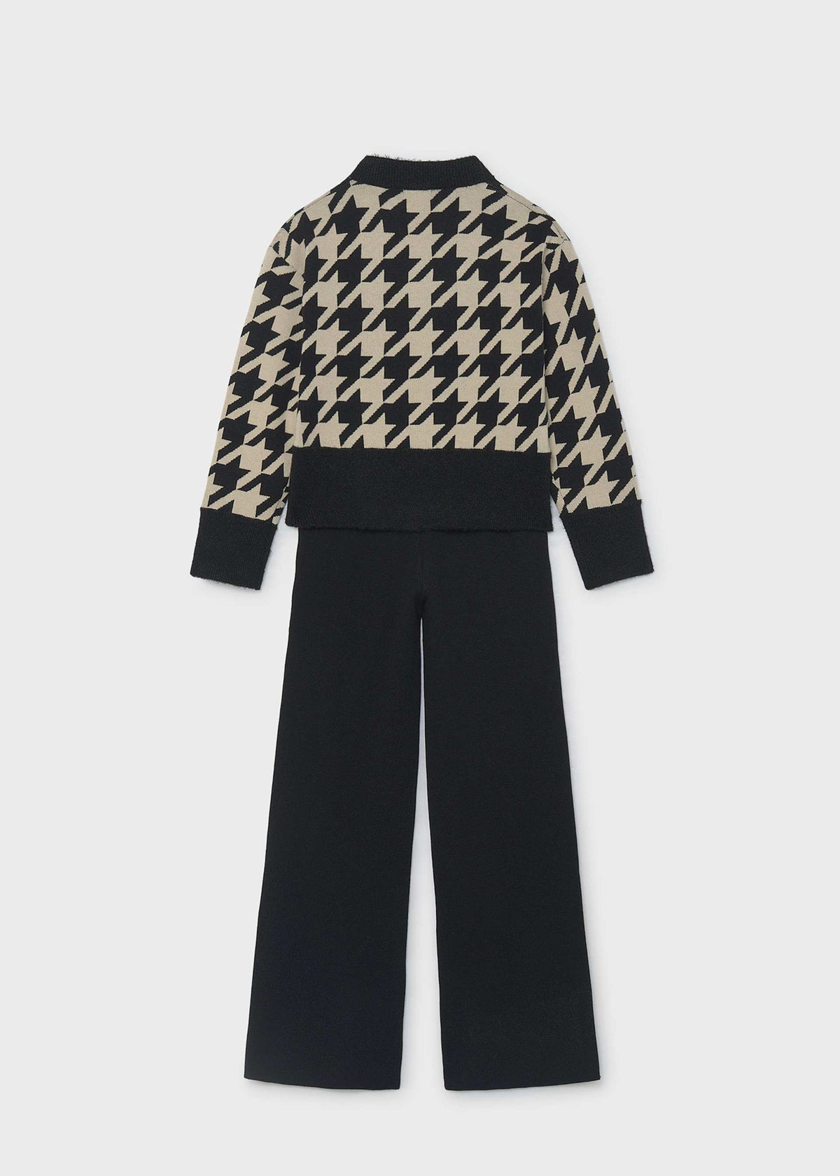 Completo pantalone e maglione ragazza - Nero