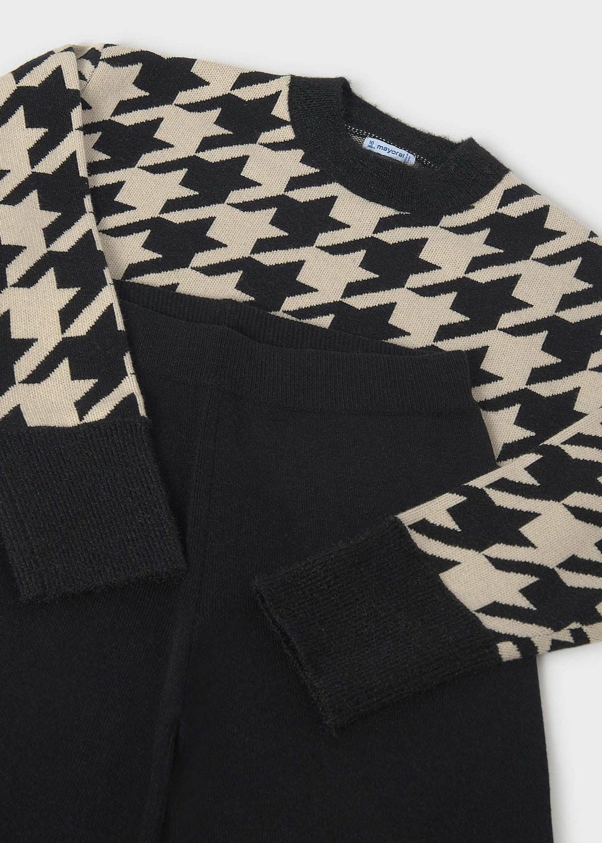 Completo pantalone e maglione ragazza - Nero