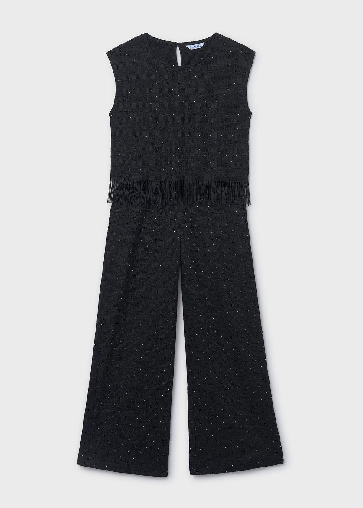 Completo pantalone strass e top ragazza