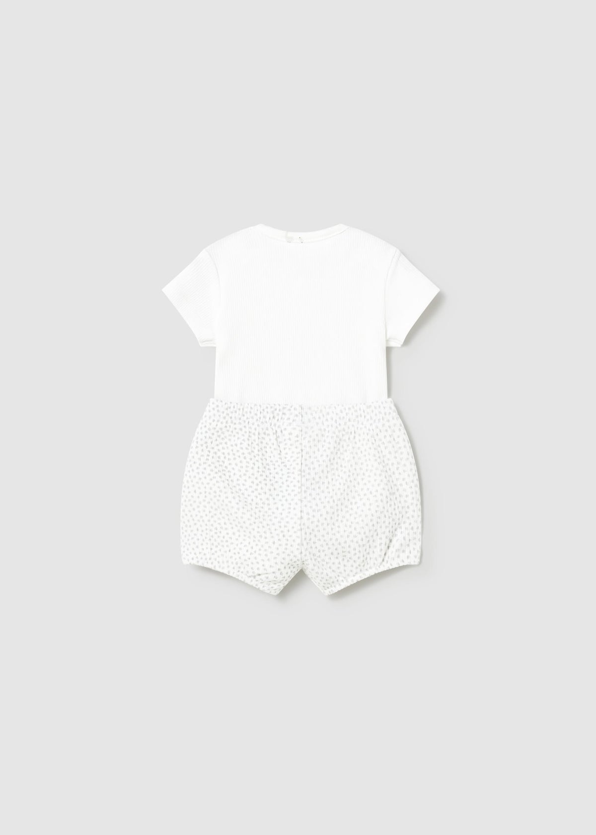 Completo punto 4 pezzi neonato - Argento