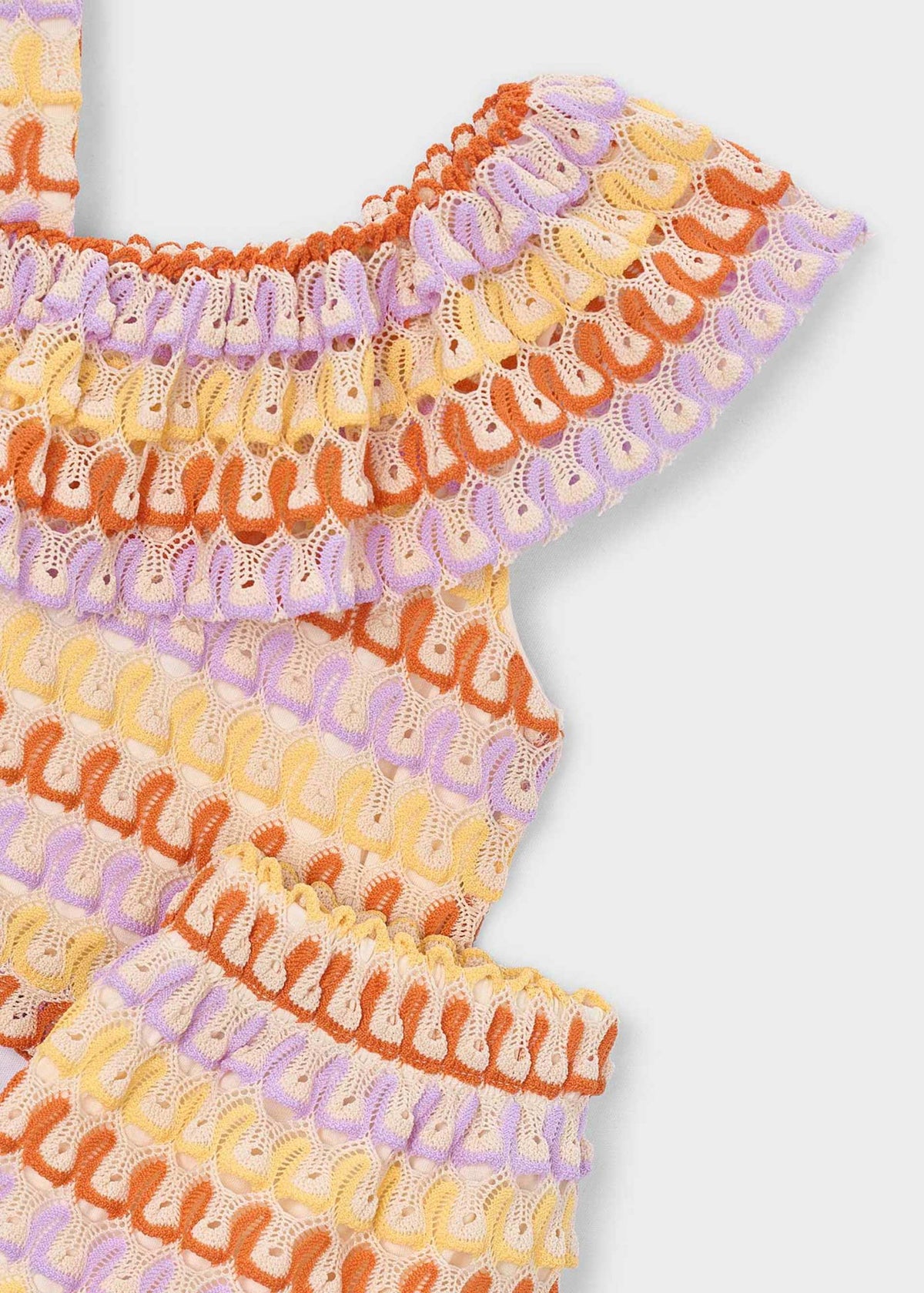 Completo shorts e top asimmetrico bambina
