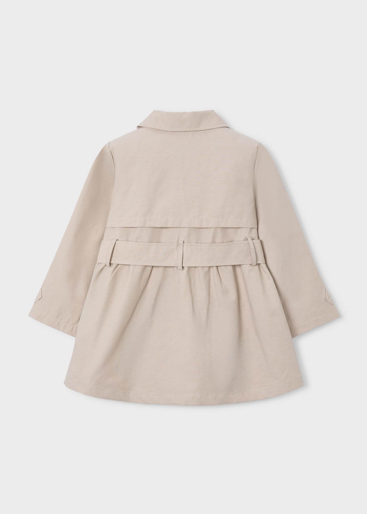 Giacca modello trench con cinta bambina