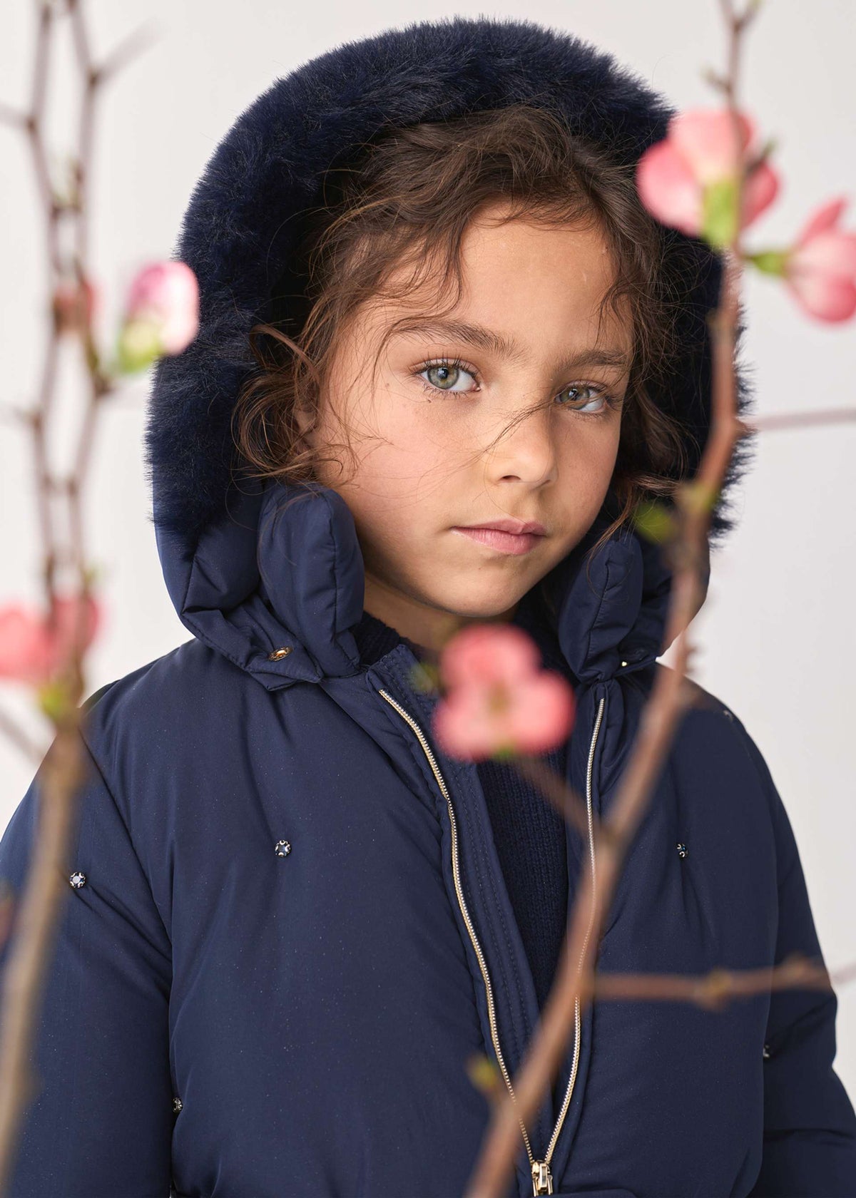 Giaccone Gioielli Bambina - Navy