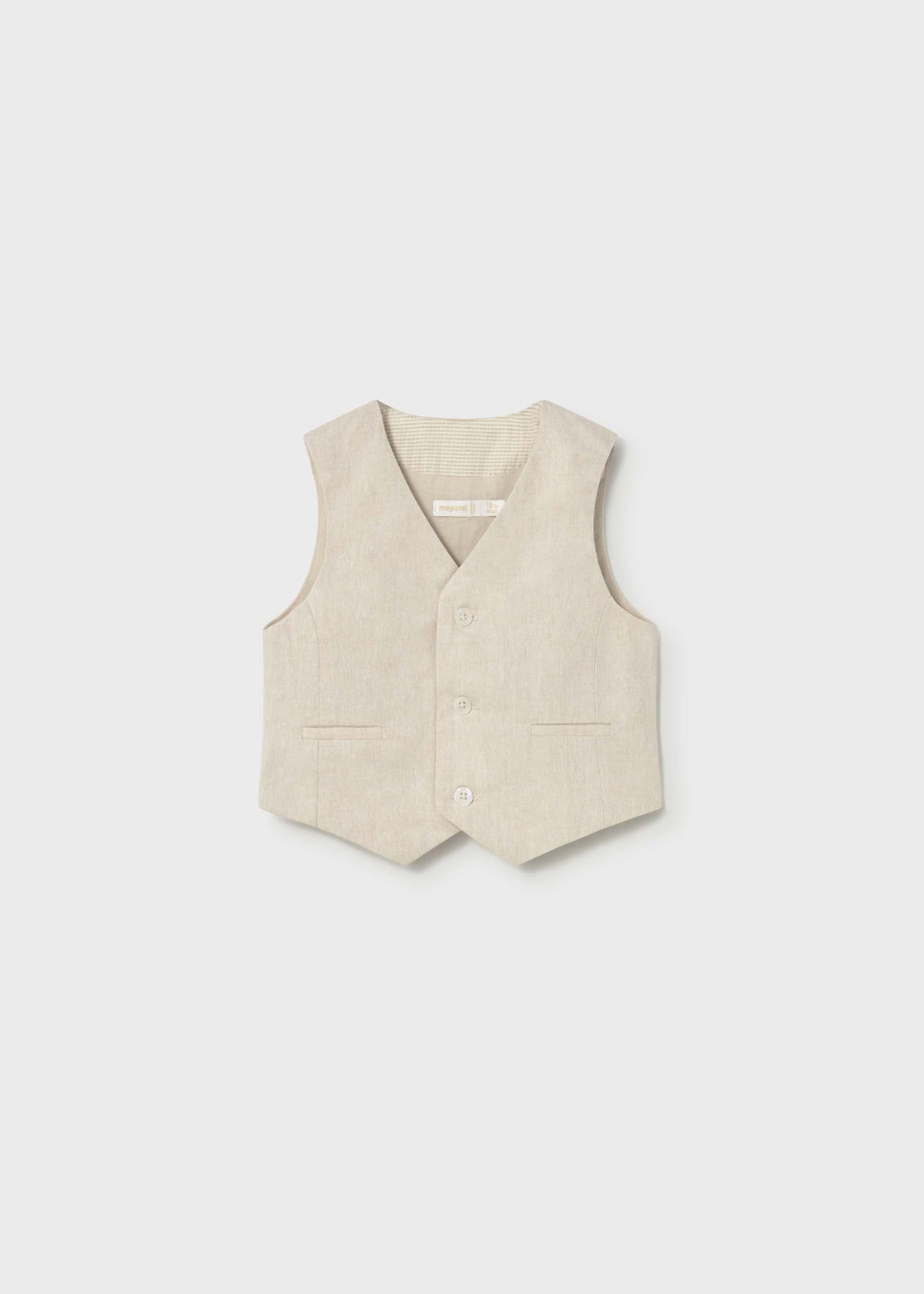 Gilet elegante in lino neonato