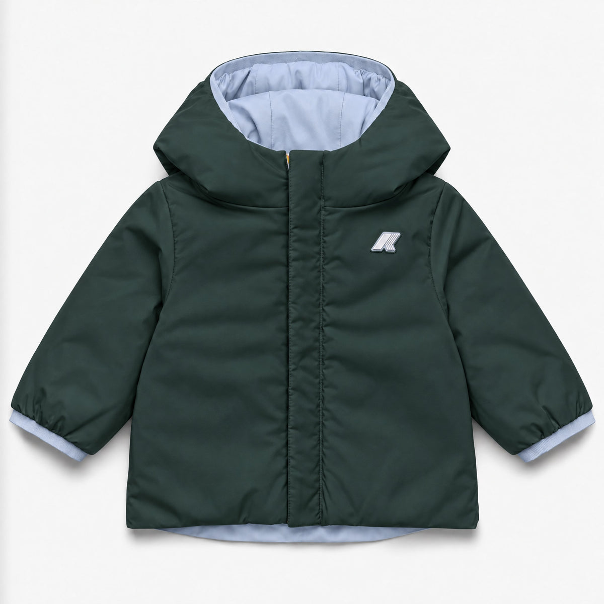 Giubbotto Jack Warm Double per neonato - Celeste/Verde scuro