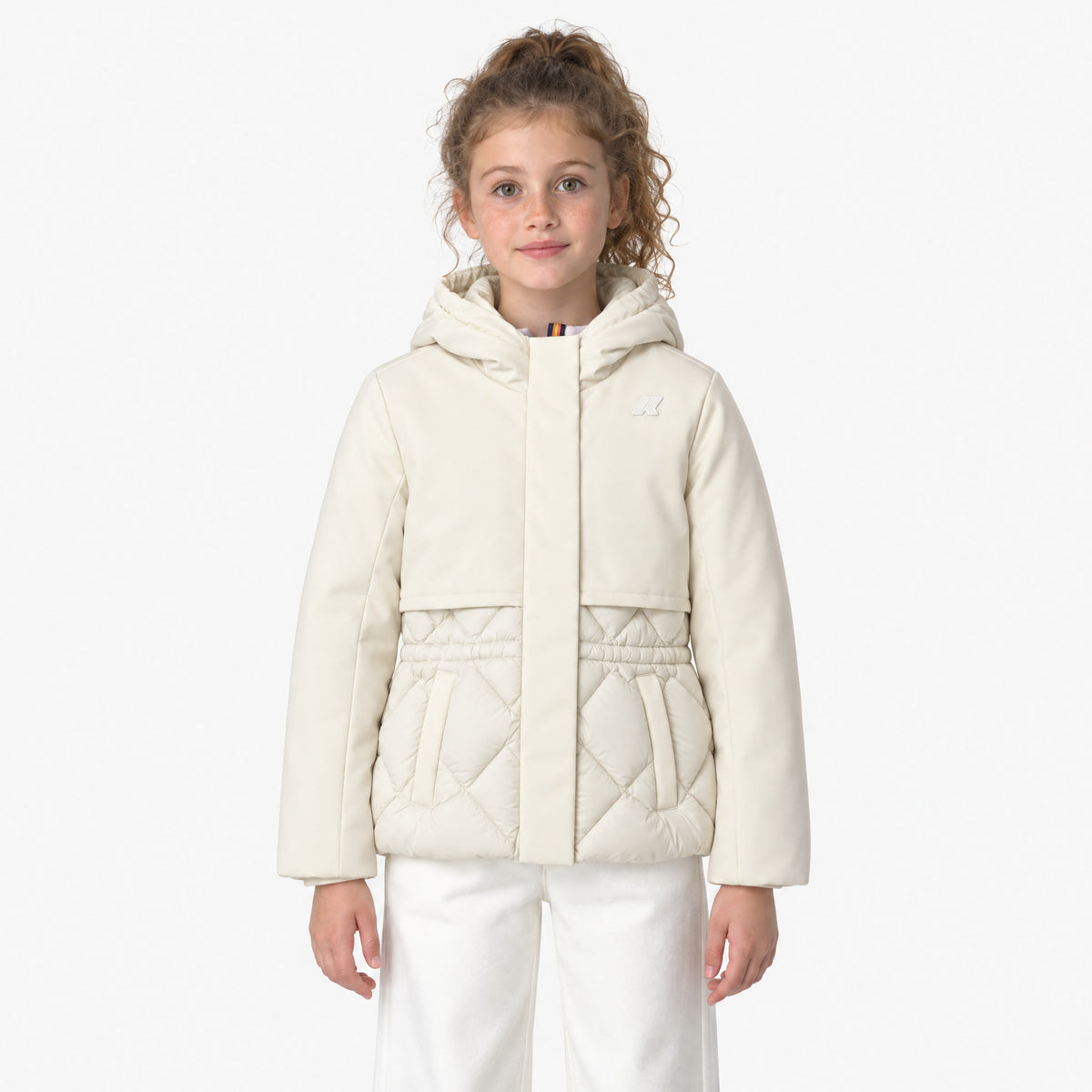 Giubbotto Marlesse Hybrid Warm Shell per ragazza - Bianco