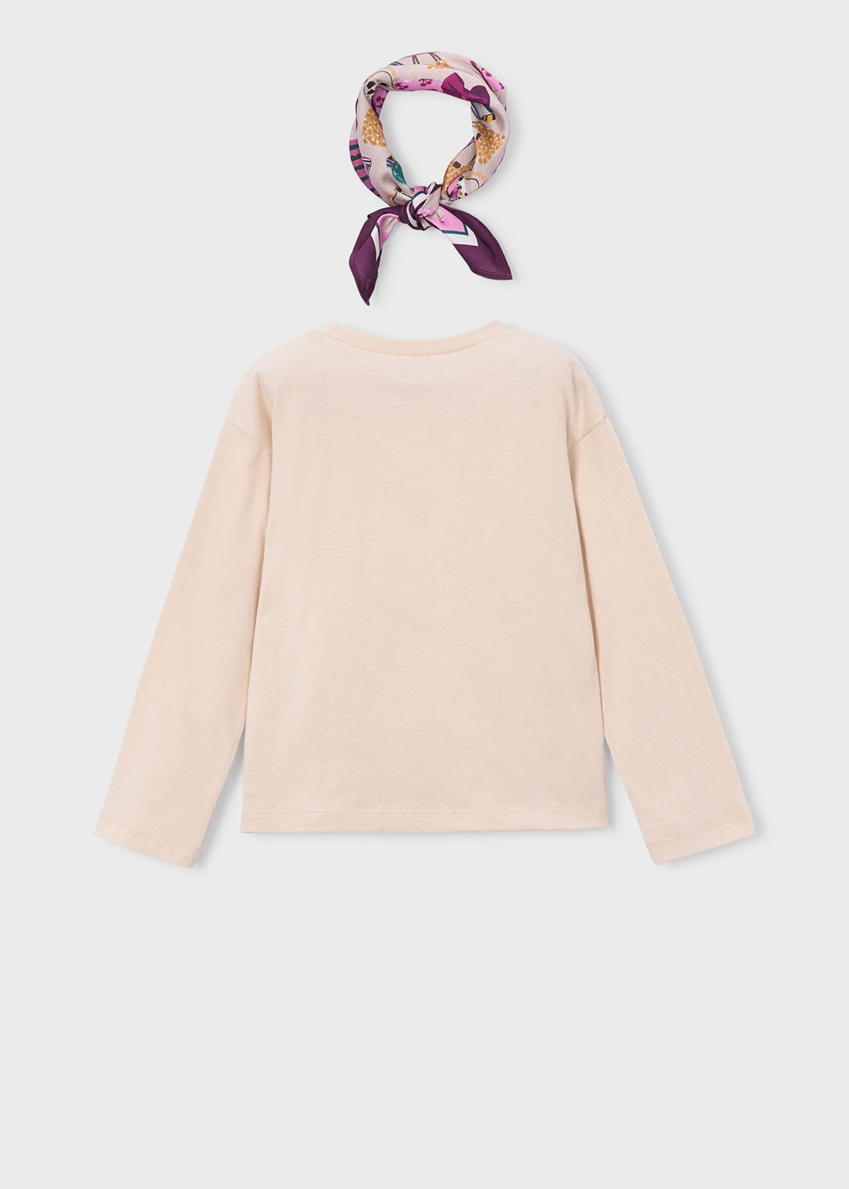 Maglietta con foulard bambina - Tofu