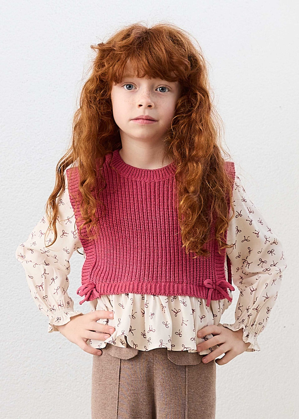 Maglietta con top bambina - Mezcla