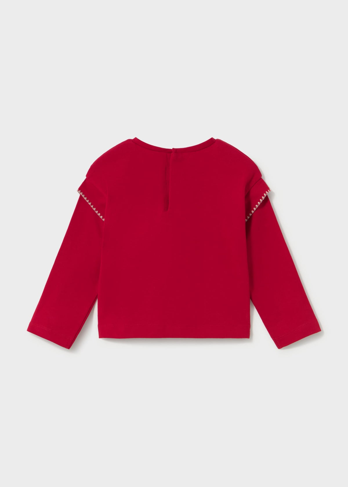 Maglietta ricamata bimba - Rosso