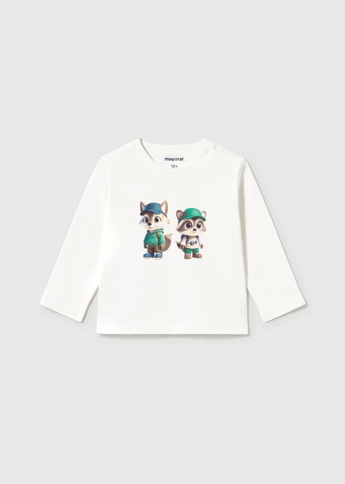 Maglietta serigrafia bimbo - Panna