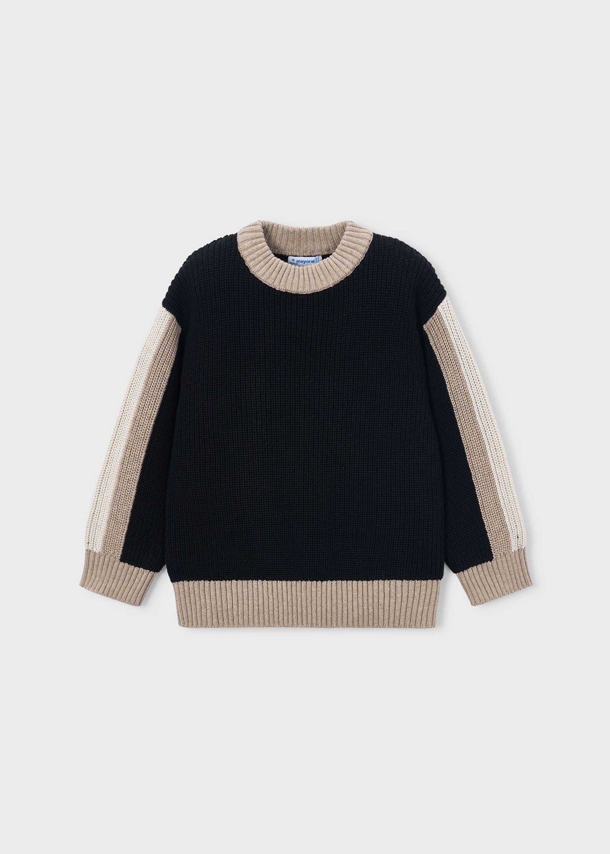 Maglione contrasti bambino - Nero