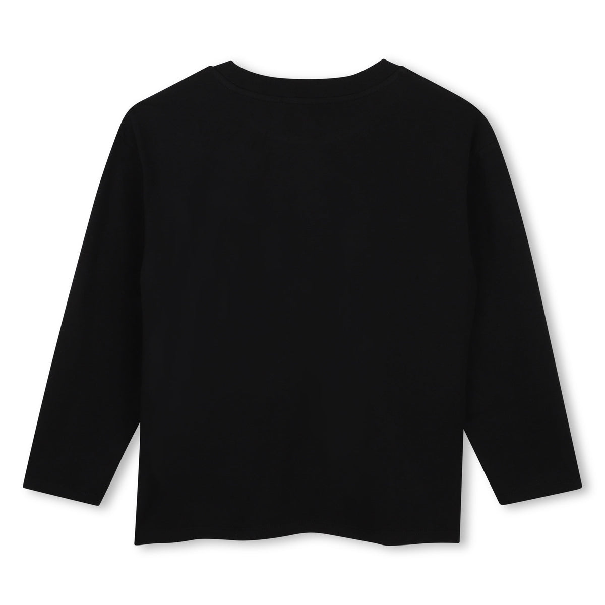 Michael Kors Kids Maglia a maniche lunghe con stampa MK charm metallizzata - Nero