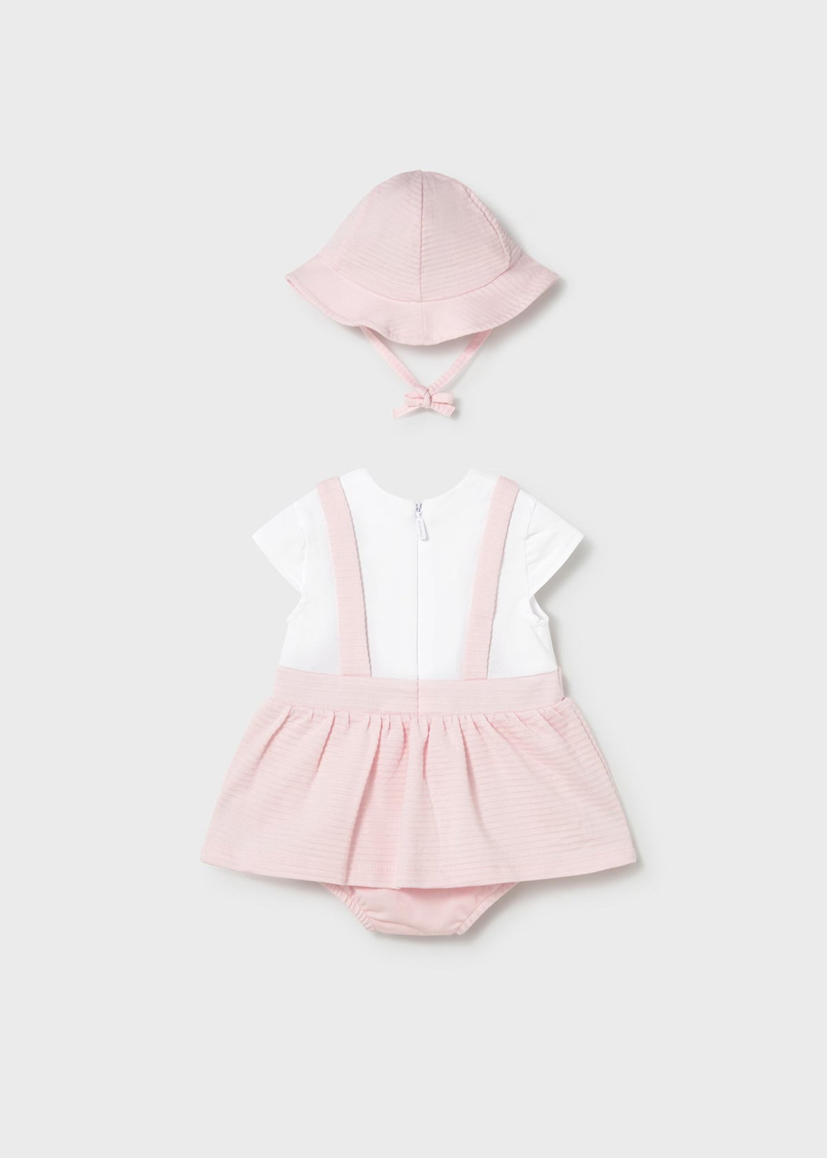 Pagliaccetto finta salopette con cappello neonato - Baby