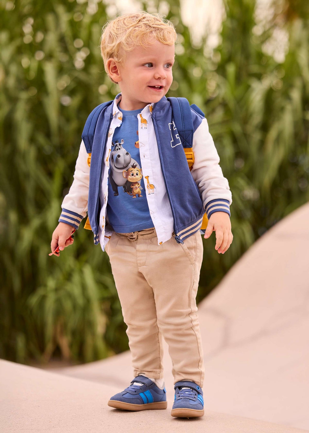 Pantalone in lino relaxed neonato
