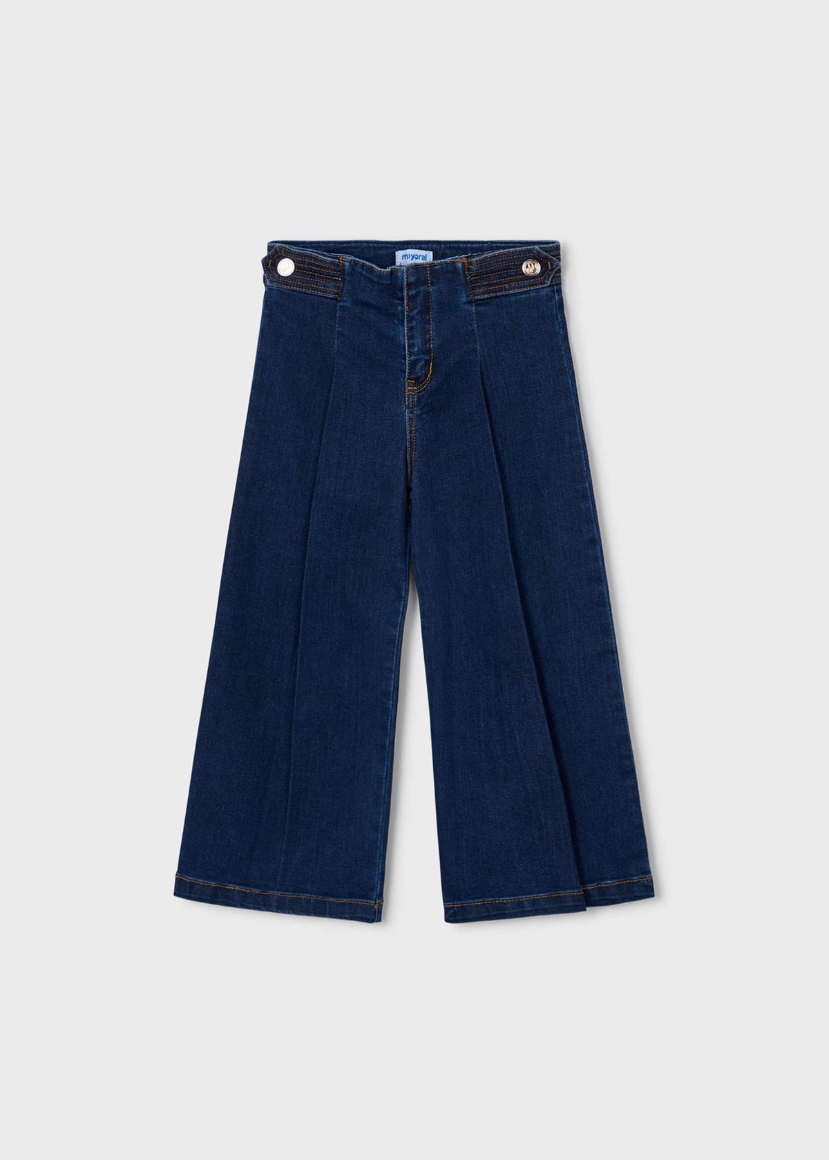 Pantalone jeans wide leg bambina - Scuro