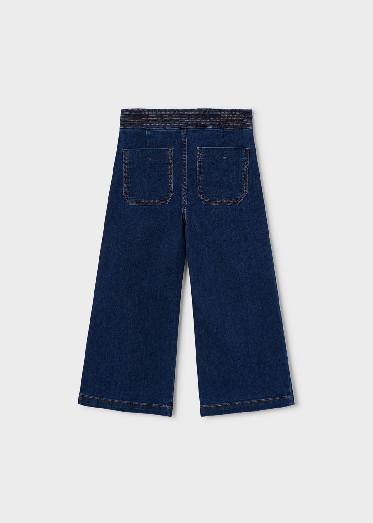 Pantalone jeans wide leg bambina - Scuro