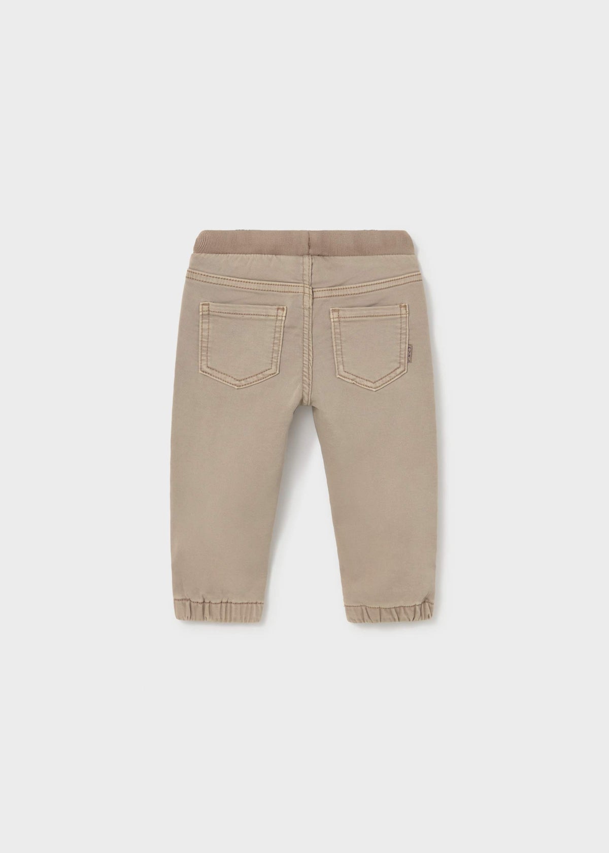 Pantalone jogger twill bimbo - Beige