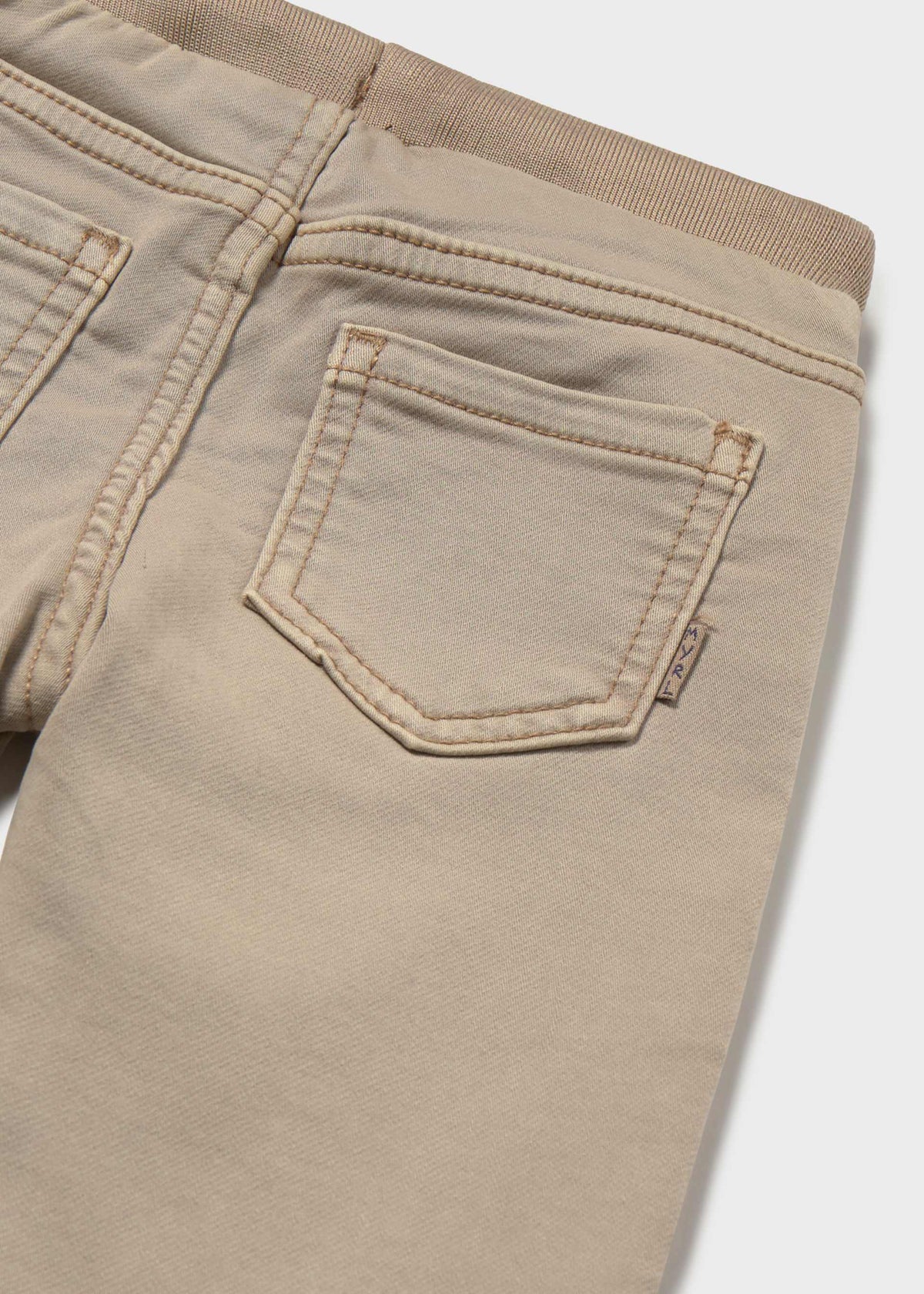 Pantalone jogger twill bimbo - Beige