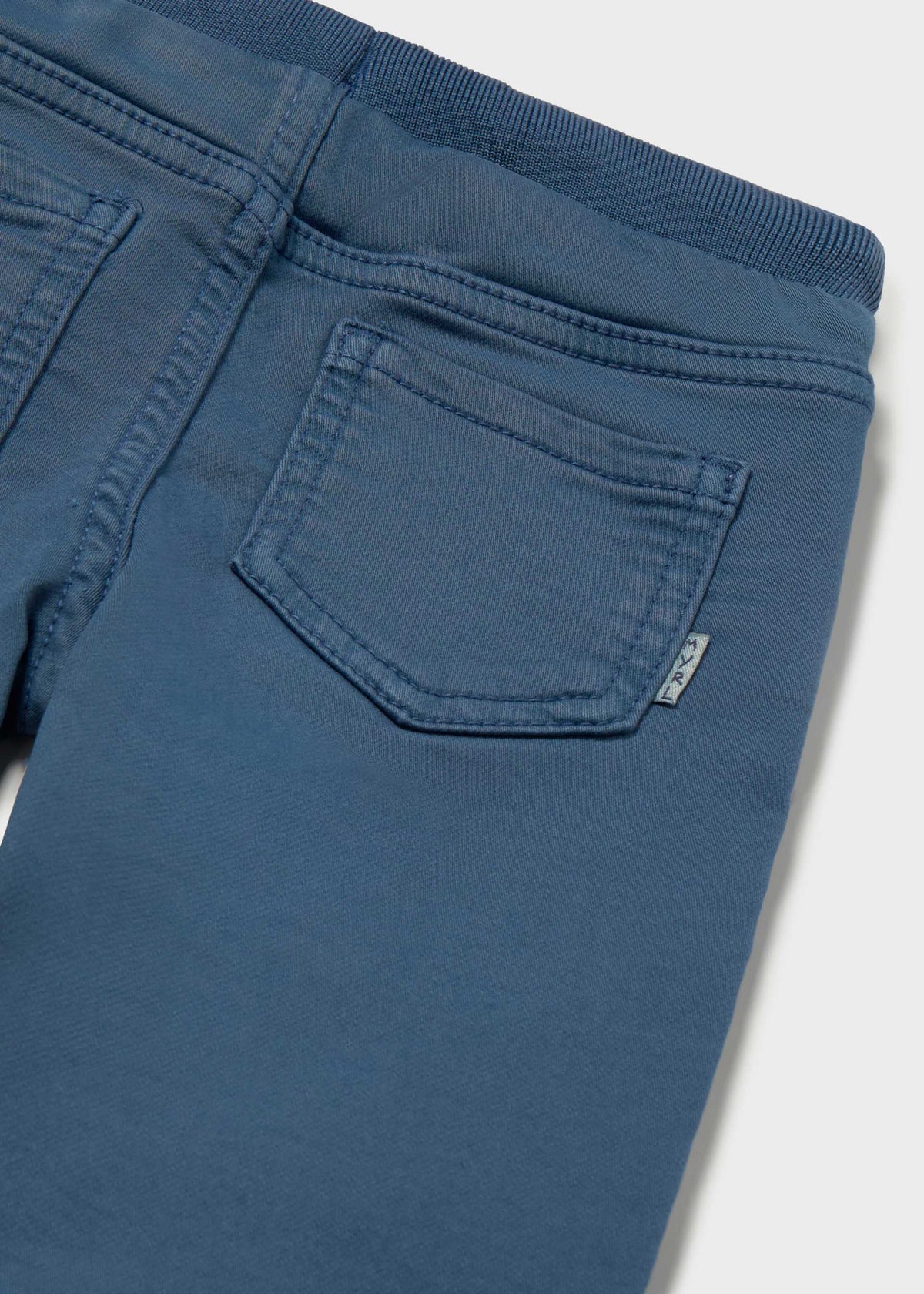 Pantalone jogger twill bimbo - Indaco