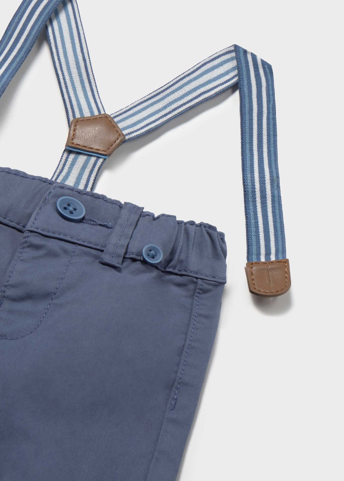 Pantalone lungo bretelle neonato - Nautico