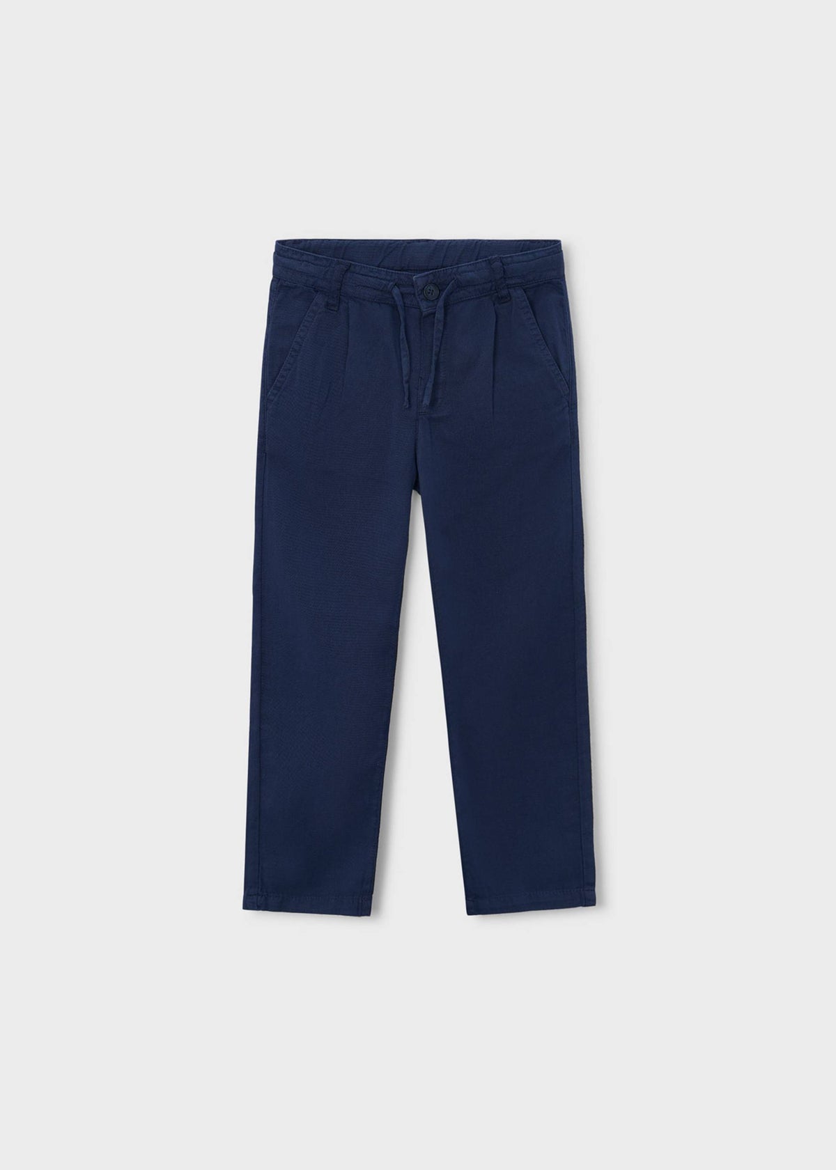 Pantalone lungo morbido chino in lino bambino