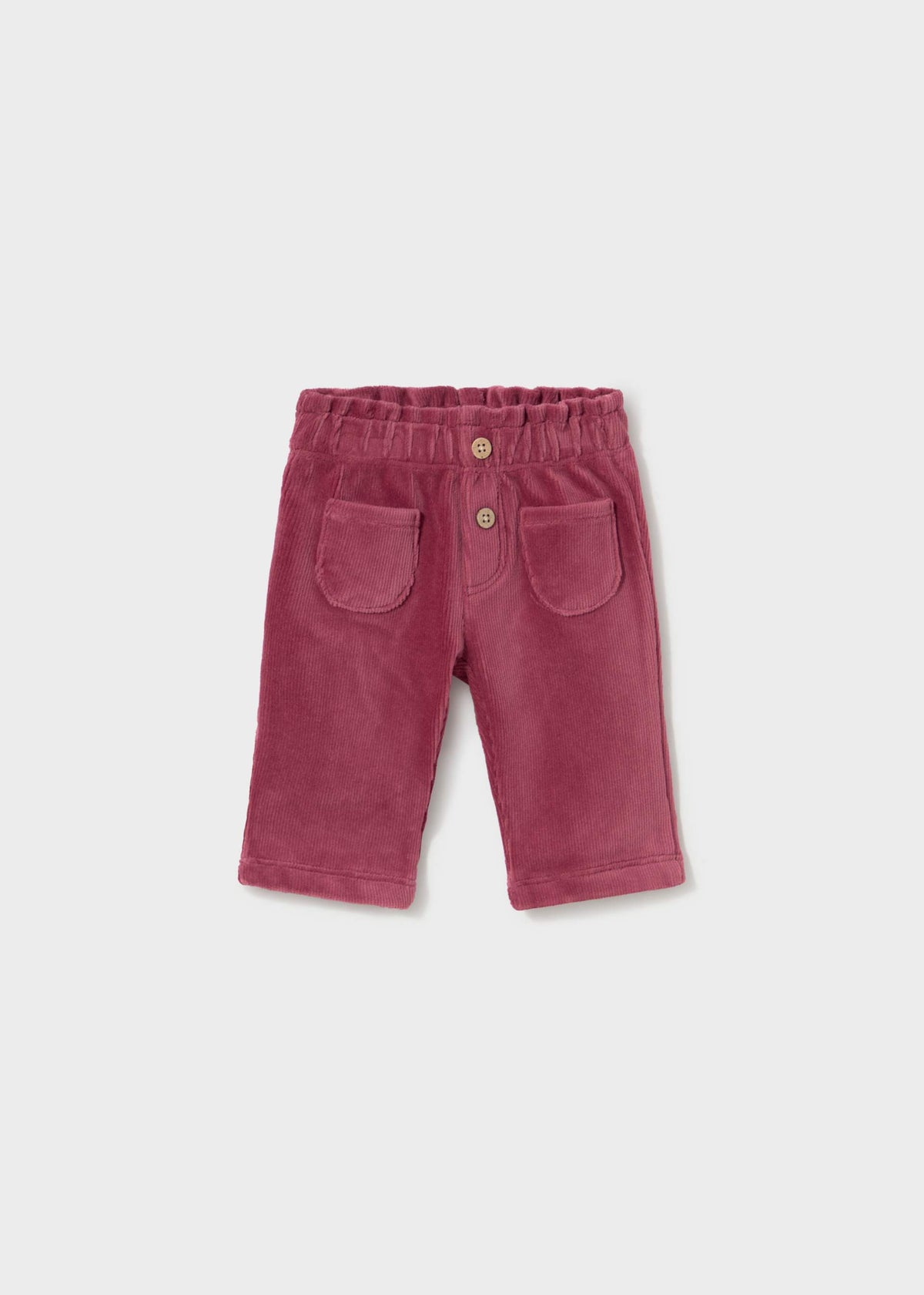 Pantalone lungo velluto a costine neonata - Rosso