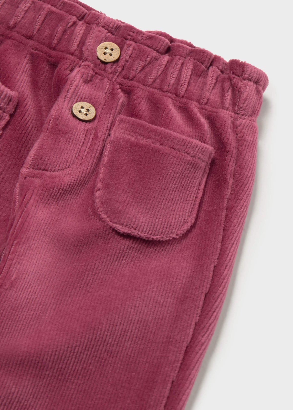 Pantalone lungo velluto a costine neonata - Rosso