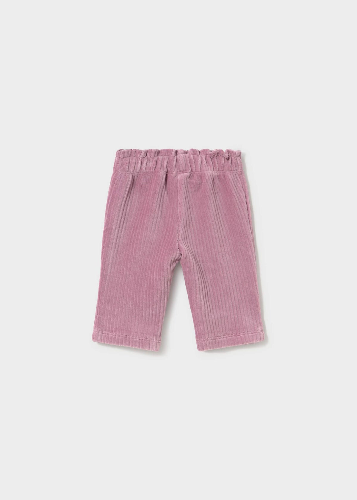 Pantalone lungo velluto a costine neonata - Uva