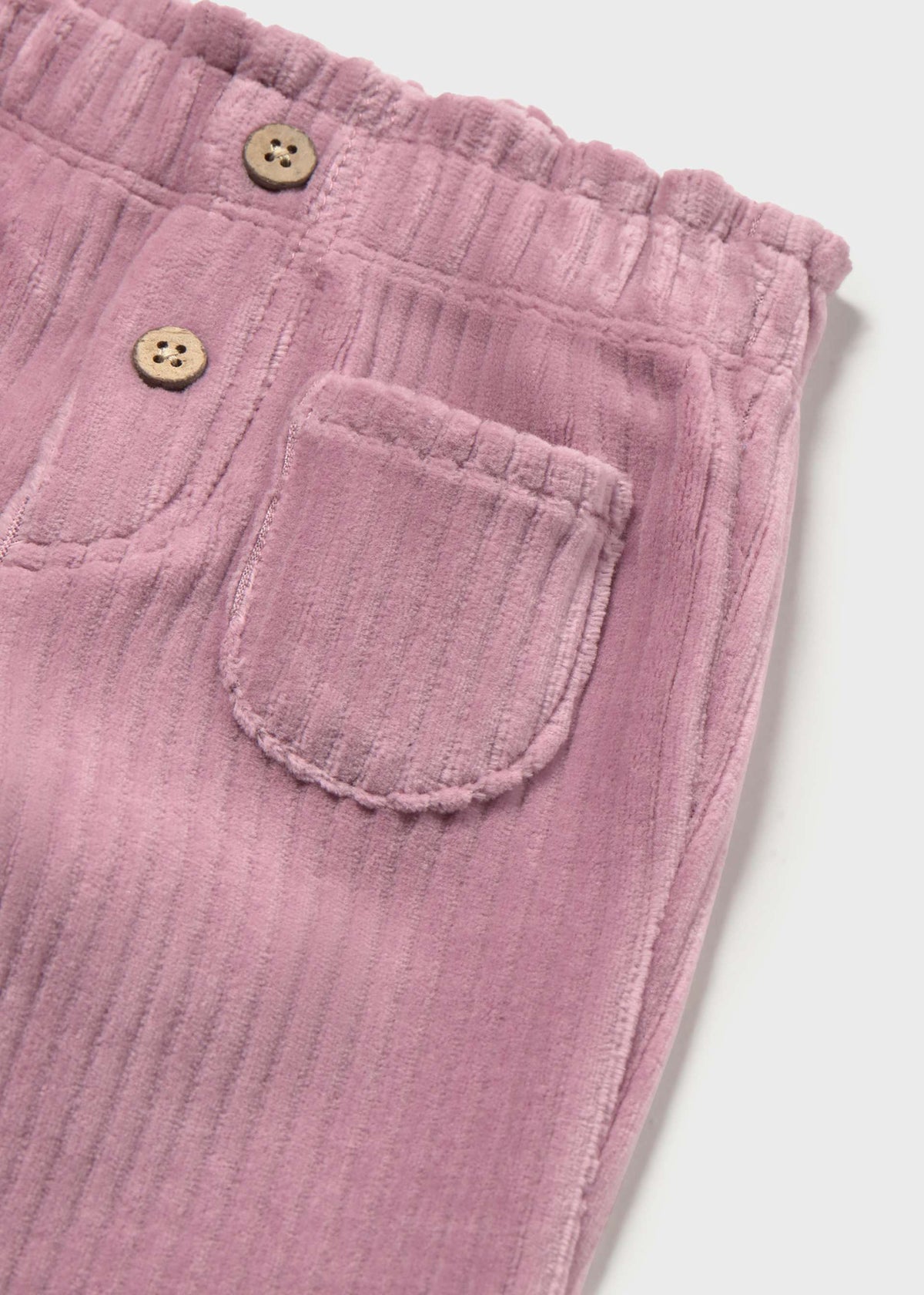 Pantalone lungo velluto a costine neonata - Uva
