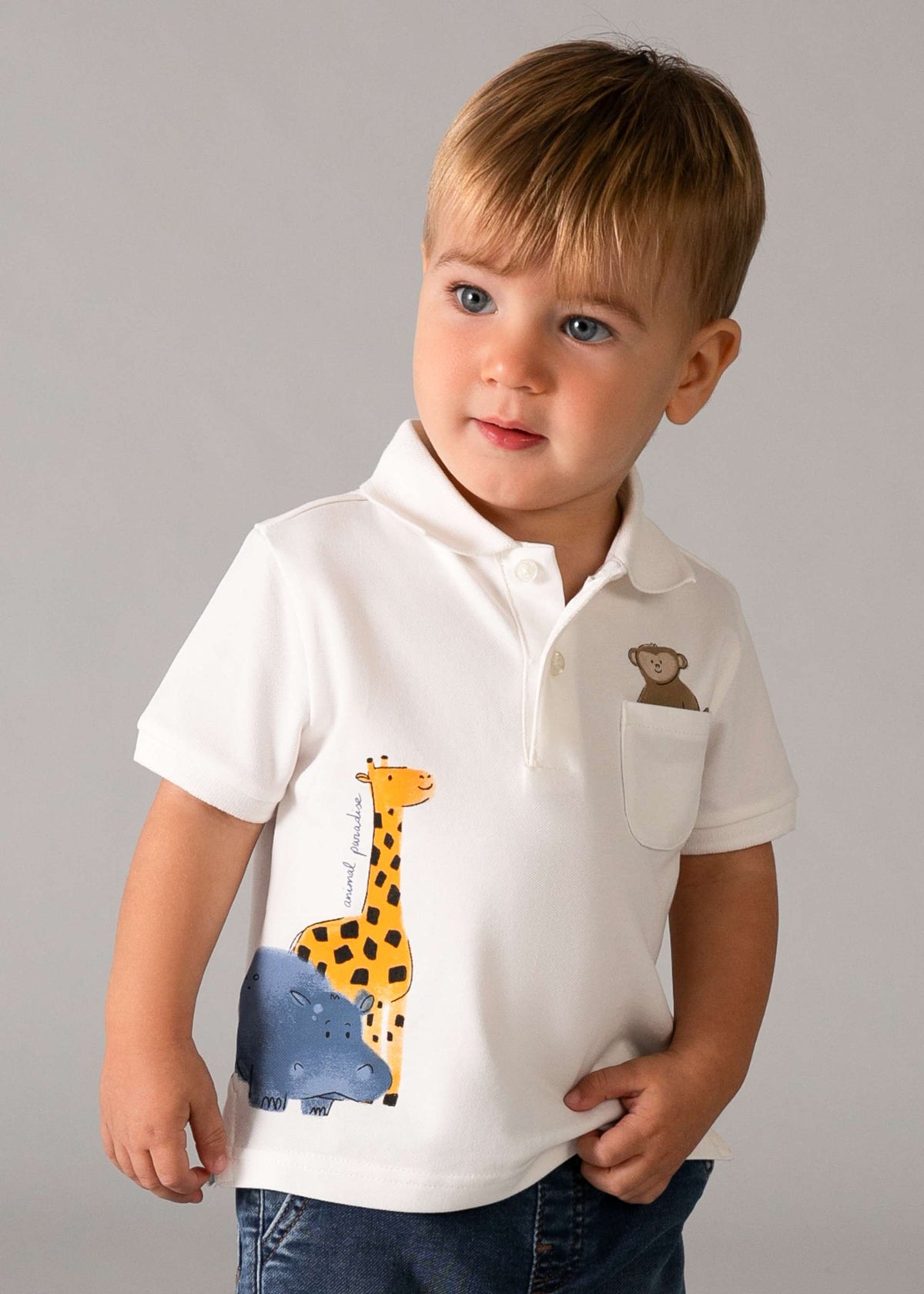 Polo animaletti neonato