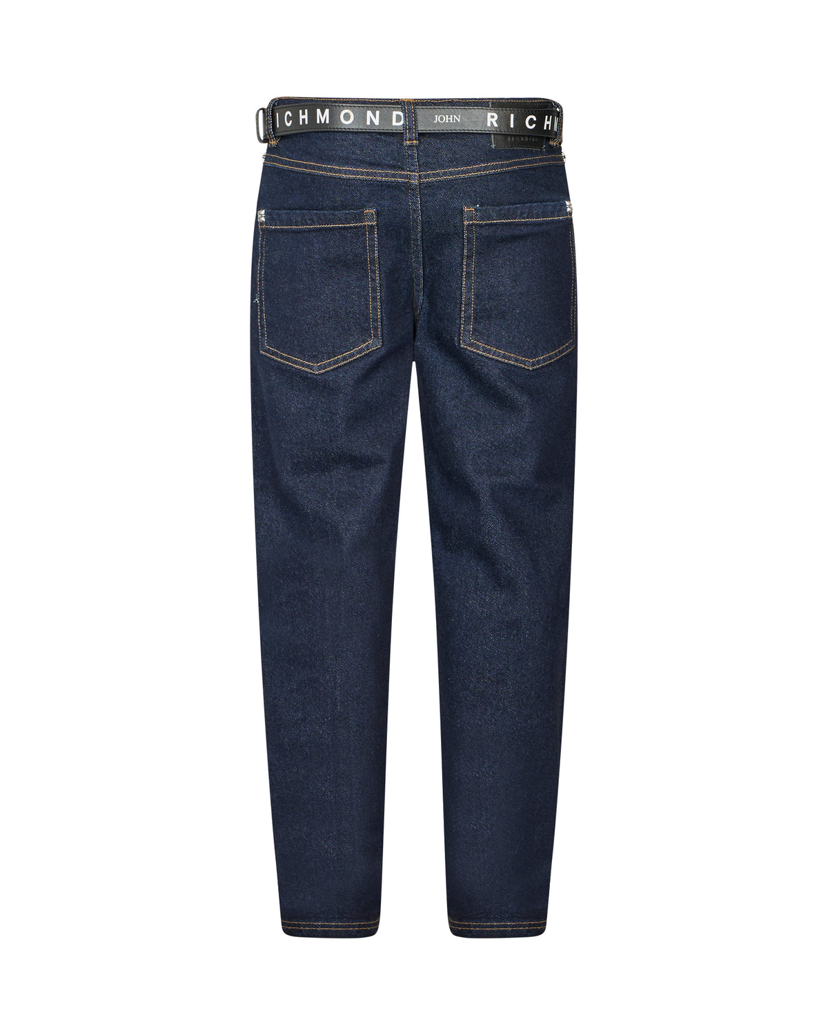 Richmond Junior Jeans cinque tasche con cintura logata - Denim Blue Dark