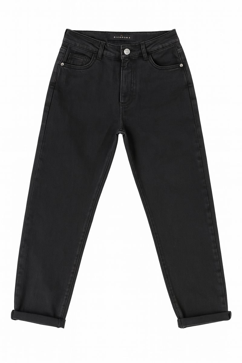 Richmond Junior Jeans cinque tasche con fondo risvoltato - Denim Black