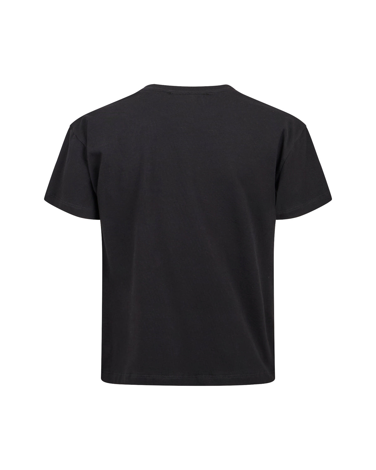 Richmond Junior T-shirt con logo JR in strass e spalle decorate - Black