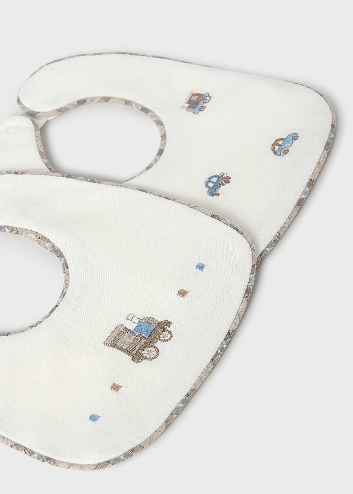 Set 2 bavaglini impermeabili neonato - Bluebell