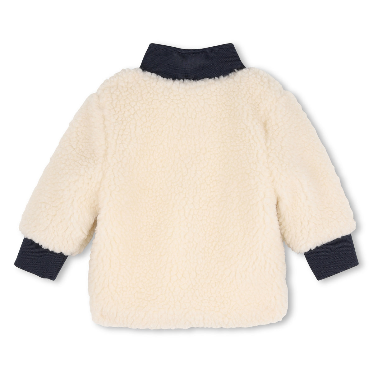 Timberland Kids Cardigan con zip effetto montone - Avorio