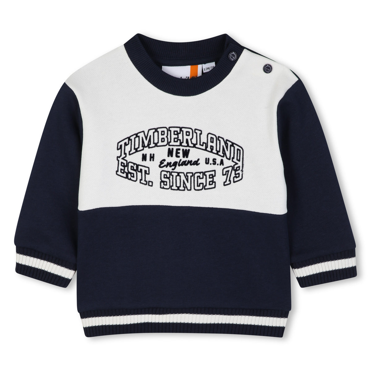 Timberland Kids Tuta con felpa bicolore e pantaloni jogging - Marine