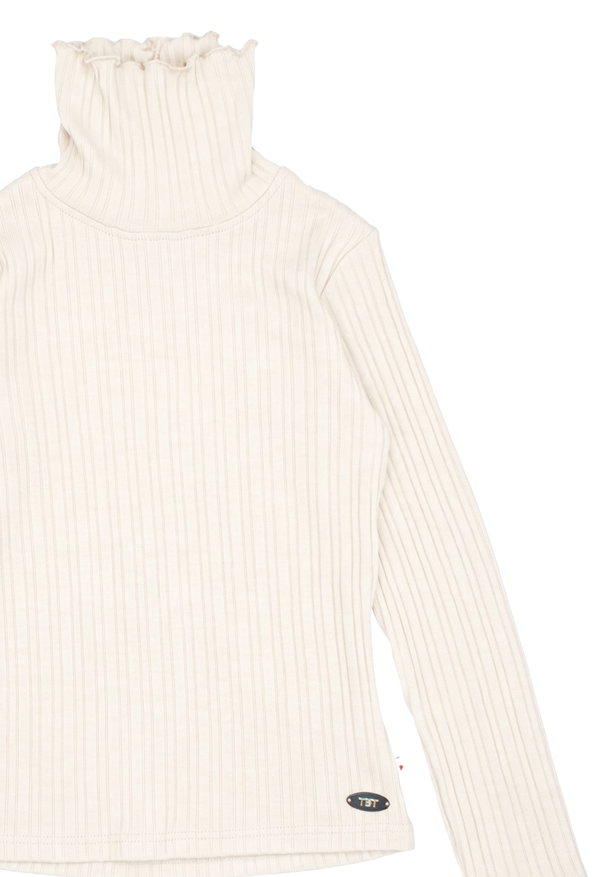 Maglia a coste ragazza - Latte