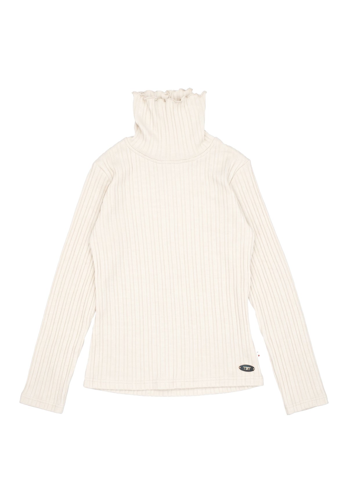 Maglia a coste ragazza - Latte