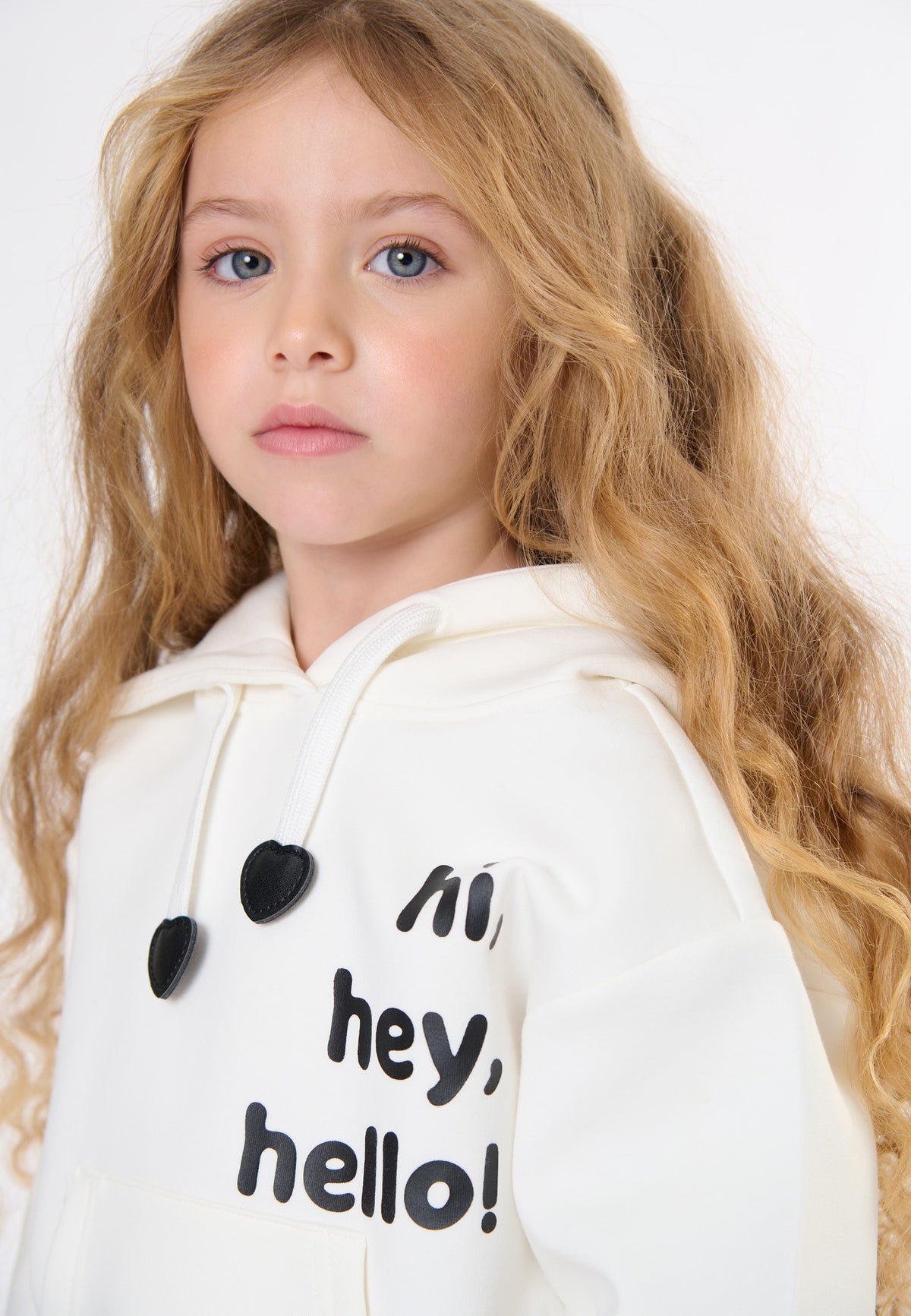 Felpa in tessuto accoppiato bambina - Latte
